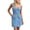 Light Blue, variant on Joernso Women's Sleeveless Denim Dress Zipper Front Mini Jean Dress Summer Casual Tank Denim Dress with Pockets
