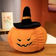 thumbnail image 2 of Pumpkin Pillow, Halloween Plush Pumpkin Cushion with Witch Hat, Throw Pillows for Sofa, Car,, 2 of 4