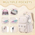 thumbnail image 3 of Girls Backpack, Kids Backpack for Girls with Anti-theft Back Pocket, Lightweight School Bookpack, Watrer Resistant, Bookbag for Elementary Primary Sch, 3 of 5
