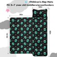 thumbnail image 5 of Alien and Star Black Pattern Teens Toddler Nap Mat with Pillow, Sleeping Mat Bag for Preschool Daycare 60"x20", 5 of 6