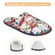 thumbnail image 3 of Balery Colorful Mushrooms (2) Pantuflas de Casa de Felpa Silenciosas con Diseño Estampado, Zapatillas Cómodas Antideslizantes de Algodón para Interior-Medium, 3 of 8