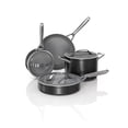 thumbnail image 1 of Ninja NeverStick Ceramic Pro Juego de utensilios de cocina de 7 piezas, ollas y sartenes antiadherentes, tapas de vidrio, revestimiento de cerámica, mangos de acero inoxidable, apto para estufa a horn, 1 of 5
