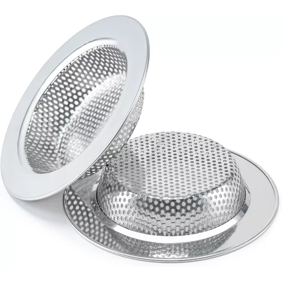 2 Pcs Sink Strainer For Most Kitchen Sink Drain Basket, Upgraded Double-Layer