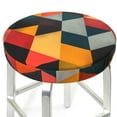 thumbnail image 3 of Disketp Geometric Cube Pattern Art Stool Covers Round, Super Soft Round Bar Stool Cushion Covers Seat Cushion - {sizeName}-12 inch, 3 of 7