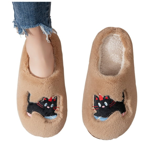 Mostsola Womens Slippers Casual Cozy Warm Platform Slip on Shoes Indoor Bedroom House Slippers