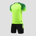 thumbnail image 2 of CYRBOKO Boys Athletic Outfit Sets, Casual Short Sleeve Elastic Waist Quick-dry Sports Clothing Sets Green Size 10-12 T, 2 of 4