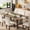 Nashiki primary color, variant on 78.74 Inch Extra Large Industrial Dining Table, Heavy Duty Metal Legs Rectangular Kitchen & Conference Table Seats 8-10