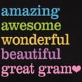 thumbnail image 3 of CafePress - Great Gram Amazing Awesome Women's Dark T Shirt - Women's Traditional Fit Dark T-Shirt, 3 of 4