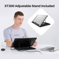 thumbnail image 3 of Huion KAMVAS 13 13.3" FHD IPS Graphics Tablet, 8192 Pressure Sensitivity, Stand, Purple, 3 of 9