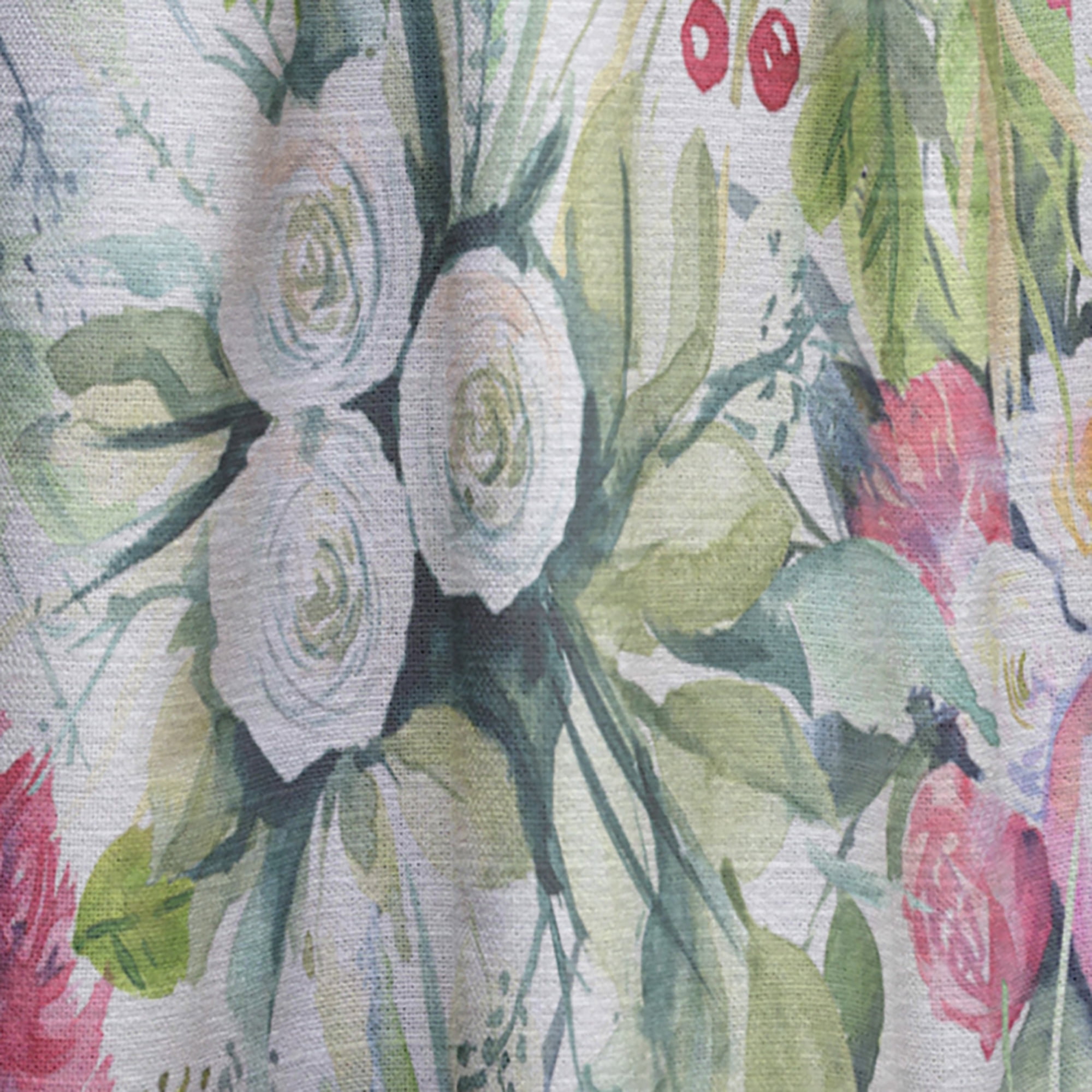 Designart 'Blossom Pink II' Floral Curtain Panel