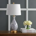 thumbnail image 3 of SAFAVIEH Avi Floral Vines 27.5 in. H Table Lamp, Blue/White, Set of 2, 3 of 9
