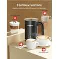 thumbnail image 6 of Milk Frother, 4-in-1 Electric Milk Steamer, Paris Rhone 10.1oz/300ml Milk Warmer, Milk Steamer for Latte, Cappuccino, Macchiato, Hot Chocolate, Silver, 6 of 7
