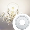 thumbnail image 5 of DOLITY Ceiling Medallion Decorative Ceiling Light Trim for Living Room Home Bedroom White, 5 of 5