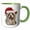 Green/White, variant on 3drose, Celtic Winter Solstice Witch Carrying a Lantern, 11oz Mug