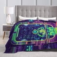 thumbnail image 4 of ZICANCN Robot Table Sitting Anti-Pilling Flannel Bed Throw Blankets - Couch-Ultra-Soft Micro Fleece Sofa Bed Camping Travel Blanket for Adults 50"x40", 4 of 8