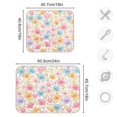 thumbnail image 4 of Yayeee Dish Drying Mat for Kitchen Counter 18"x24" Microfiber Absorbent Pad, Cute Pastel Flowers Pattern, 4 of 7