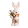 thumbnail image 3 of Muñeco de conejo de Pascua de peluche Baoblaze figura de simulación 11cmx10cmx26cm, 3 of 8