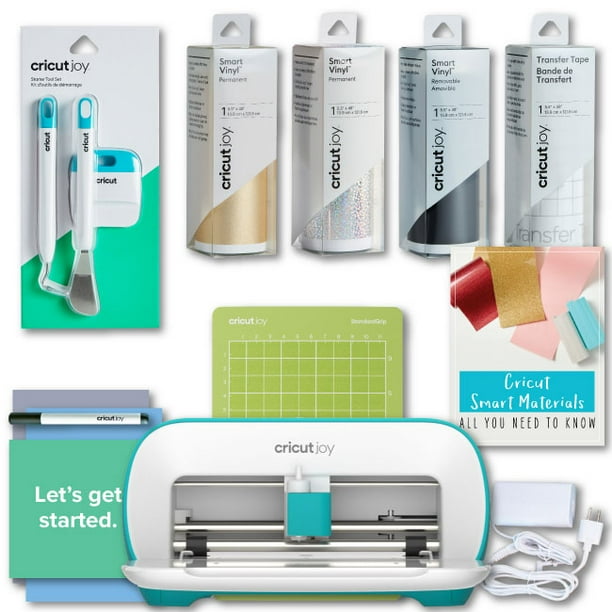 Cricut Joy Smart Machine with DIY Vinyl Decal Sampler & Essential Tools