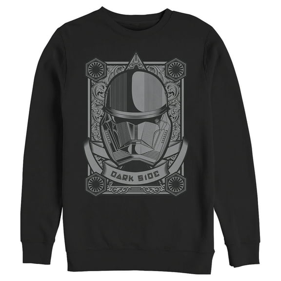 Men's Star Wars: The Rise of Skywalker Sith Trooper Playing Card  Sweatshirt Black Large