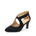 thumbnail image 1 of Zapatos de Tacón Bajo para Mujer DREAM PAIRS Negros Talla 9.5, 1 of 7