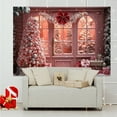 thumbnail image 5 of HongHeng Christmas Window Backdrop for Photography Winter Snow Scene Xmas Party Decorations Background Christmas Festival Party Banner Backdrop 39x47in, 5 of 6