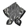 thumbnail image 3 of ZQUUVOU Silk Head Scarves for Women Satin Hair Scarf Printed Large Square Bandana Neck Scarf Shawl Wrapping Accessory Black B, 3 of 5