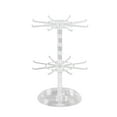 thumbnail image 3 of Exhibidor de joyería ajustable de 2 piezas claro y blanco, 3 of 9