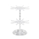 thumbnail image 3 of Exhibidor de joyería ajustable de 2 piezas claro y blanco, 3 of 9