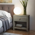 thumbnail image 2 of Simpli Home Connaught Wood 24" Traditional Bedside Nightstand Table in Gray, 2 of 6