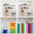 thumbnail image 6 of FREEAMG Smiling Small Dogs with Party Hat Storage Bin for Toy Storage Basket Dirty Clothes Sundries Office Home Closet Organizer Waterproof Laundry Basket, 1 PCS, 6 of 7