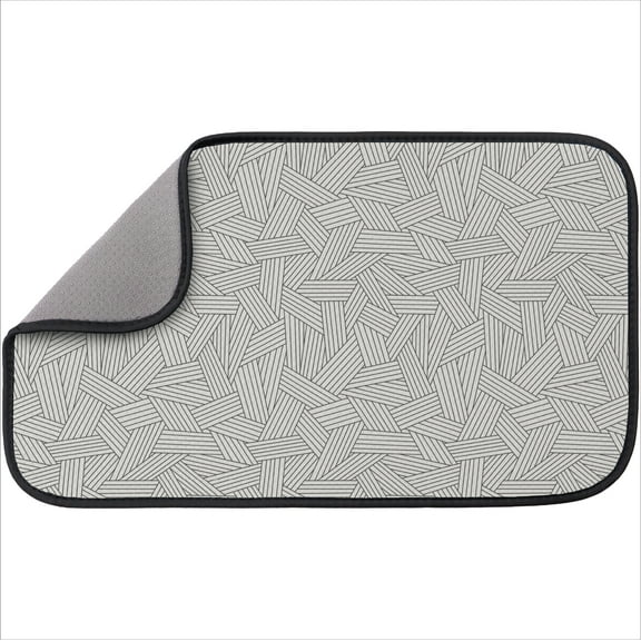 S&T Inc. Pet Bowl Mat - 21.5 in. x 12.5 in. - Assorted Prints