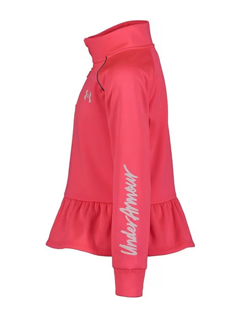 soccerloveさん専用Under Armour Under Armour PINK SHOCK Girl's Spotted Halftone 1/4 Zip