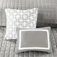 thumbnail image 6 of 8-Piece Full/Queen Comforter & Quilt Set Grey - Luxury Hotel Collection with Matching Shams & Decorative Pillows, Microfiber Bedding, 6 of 16