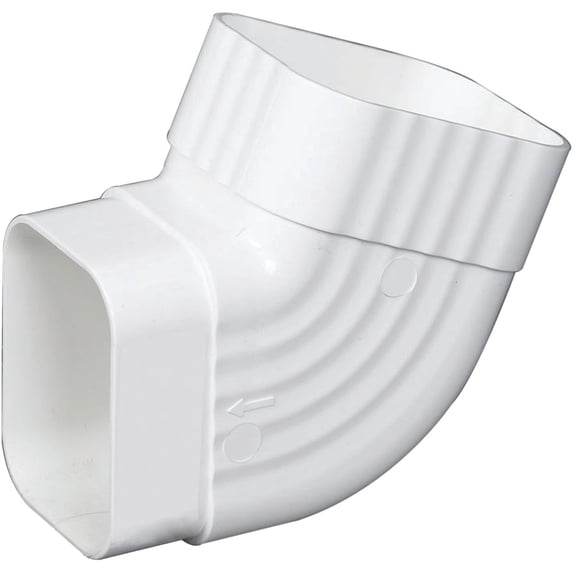20-pack Amerimax Home Products Gutter Elbow Vinyl White - Durable - 20 Pack, 2 x 3 In. — Residential Use, Standard Application
