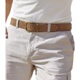 thumbnail image 2 of Atlas For Men - Cinturón de Cuero Partido (Marrón Claro), 2 of 2