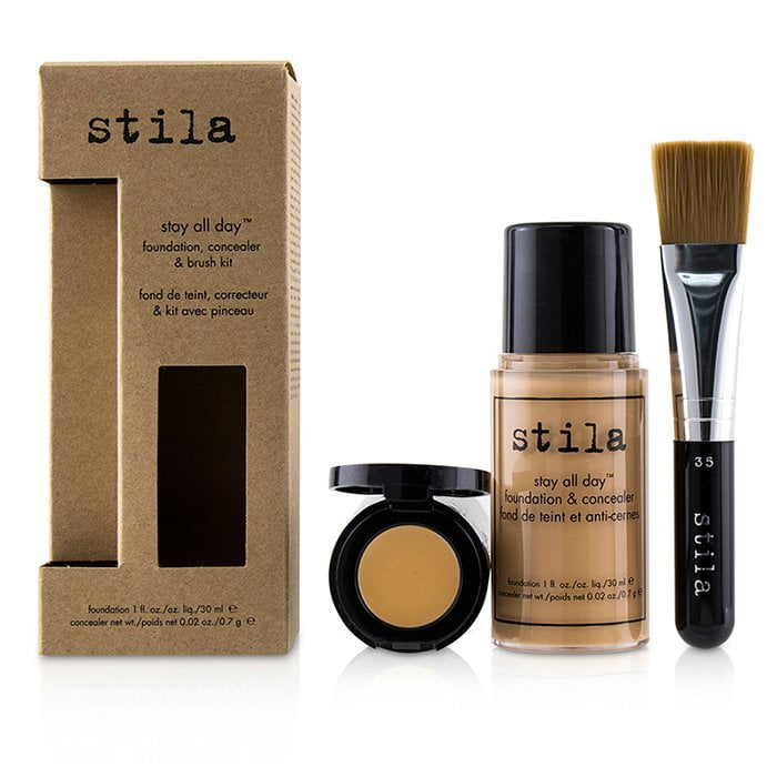 Stila Stay All Day Foundation, Concealer & Brush Kit 3 Light 2pcs