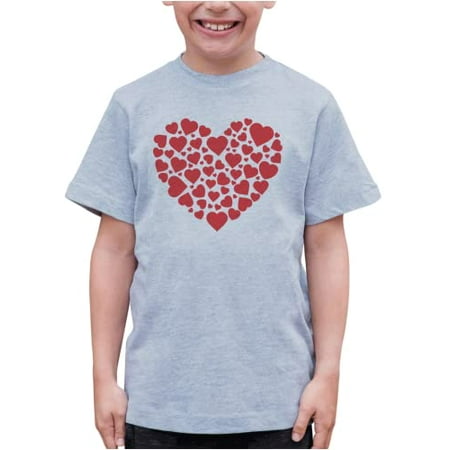 

7 ate 9 Apparel Kids Happy Valentine s Day Shirts - Love Hearts Grey T-Shirt 18 Months