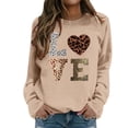 thumbnail image 2 of Women's Casual Crew Neck Sweatshirt Long Sleeve Loose Hoodless Pullover Top for Athletic Leisure Wear, 2 of 5