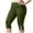 Army Green, variant on Tqcoqu Womens Plus Size Capri Pants,Stretch Knee Length Leggings,Elastic Waist Casual Summer Ladies Pull On Capris,Army Green Women's L-XXXXXL