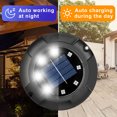 thumbnail image 6 of Fohil 12 Pack Solar Ground Lights Outdoor,12 LEDs Solar Disk Lights Waterproof Ground Lights for Pathway Lawn Yard Walkway Garden Decor, 6 of 7