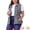 Gray Blue, variant on DARING DIVA Women's Plus Size Lightweight Sleeveless Anorak Cargo Vest 4X Pink