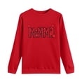thumbnail image 4 of Sexlip Womens Long Sleeve Sweatshirt Rihanna Letter Print Design Soft Fabric Comfortable Silhouette for Casual Wear Red XXL, 4 of 6