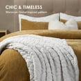 thumbnail image 6 of EVERGRACE Jacquard Boho Sherpa Fleece Throw Blanket for Couch, Super Soft Cozy Fuzzy Plush Blankets for Winter, Reversible Thick Warm Blanket for Bed, Sofa, Living Room, Off White, 50'' x 60'', 6 of 7