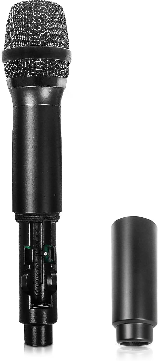 Sound Town Wireless Metal Handheld Microphone with 8 Channels, Built-in Pop Filter, Replacement for SWM15-MAX & SWM16-MAX Wireless Microphone Mixer Systems, Channel A (SWM-MAX-AMIC)
