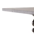 thumbnail image 2 of Benjara 95-123" Dining Table- 2 Extension Leaves- Turned- Antique Black Wood, 2 of 7