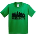 thumbnail image 3 of Inktastic Kansas City Skyline Grunge Youth T-Shirt, 3 of 5