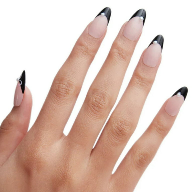 PaintLab Reusable Gel Press on Nails Kit, Almond Shape, Prima Ballerina, 30 Count