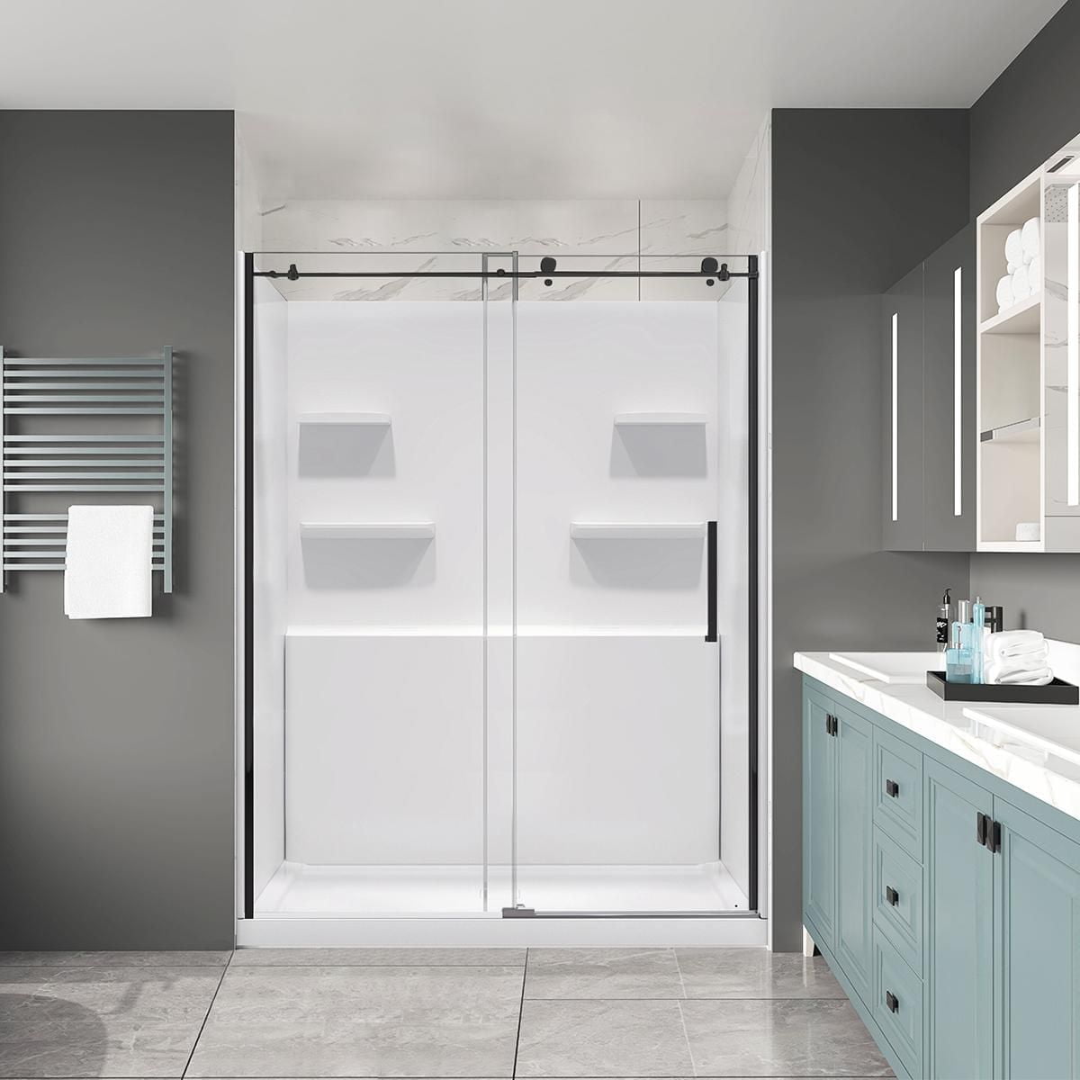 A&E Bath and Shower PFANNR-3060-BLK SHOWER