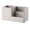 White, variant on PU Leather Office Desk Pen Pencil Holder Multi-functional Desktop Organizer Storage Box Business Card Pen Pencil Mobile Phone Remote Control Stationery Holder Home Table Top Organizer White