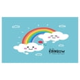 thumbnail image 4 of Saying Ceramic Toothbrush Holder, Be the Rainbow for Someone Elses Cloud Cartoonish Design, Decorative Versatile Countertop for Bathroom, 4.5" X 2.7", Pale Sky Blue Multicolor, 4 of 4